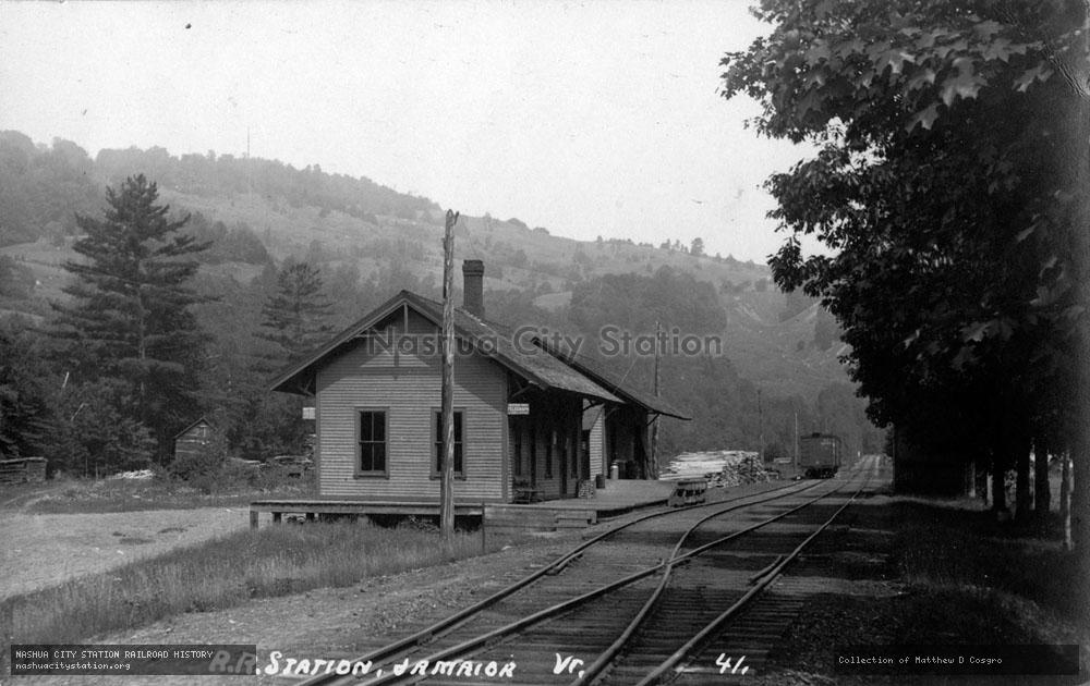 Postcard: Railroad Station, Jamaica, Vermont